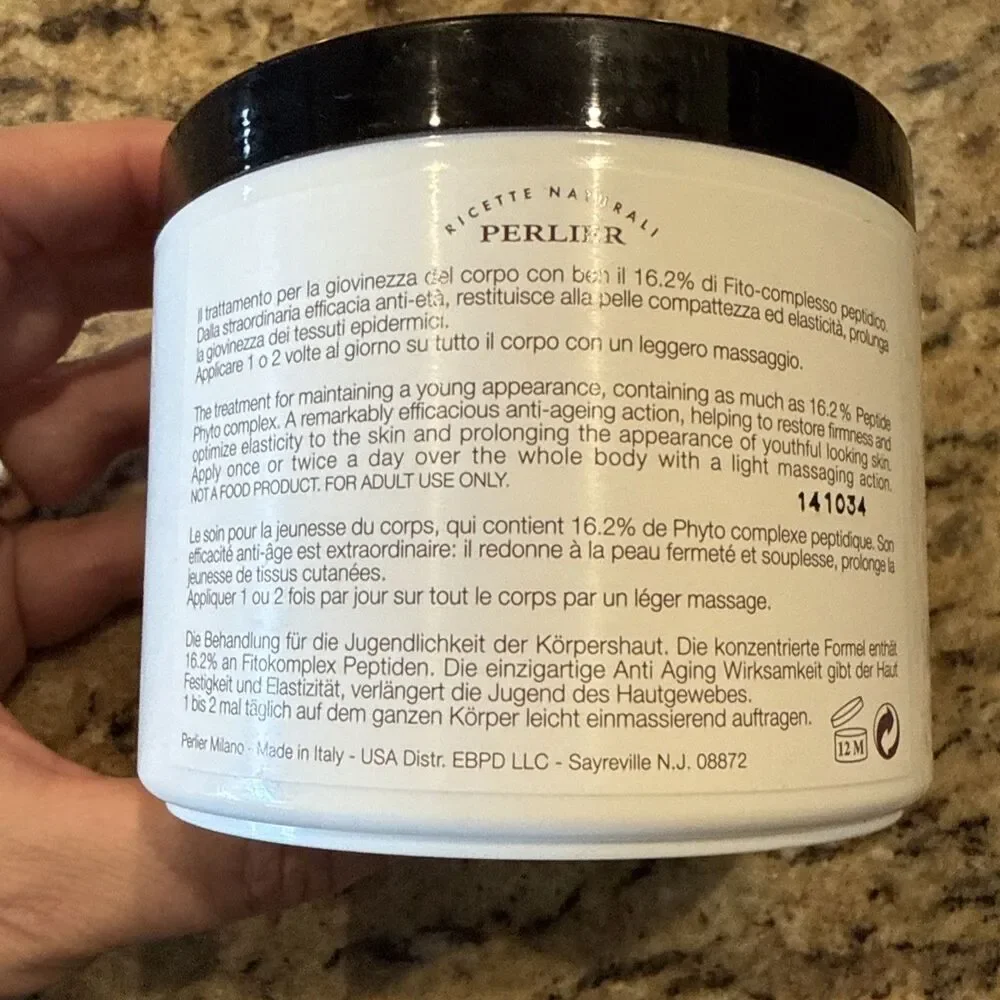 Perlier Honey Miel Anti Aging Body Balm Cream  100% Organic Italian Honey 13.5oz